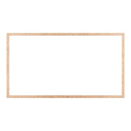 Recorte Moldura Ret 46 x 83 cm Borda 2 cm / MDF 3mm