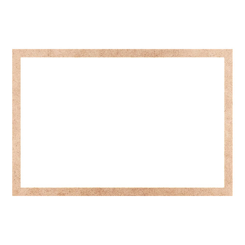 Recorte Moldura Ret 34 x 51 cm Borda 2 cm / MDF 3mm
