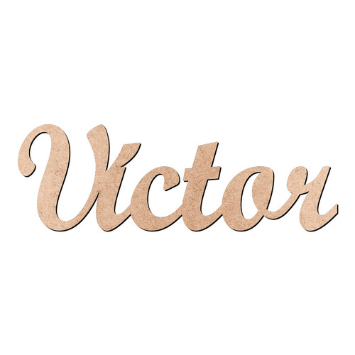 Recorte Víctor Script Mt Std / MDF 3mm