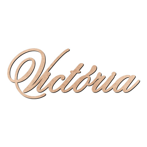 Recorte Victória Old Script / MDF 3mm