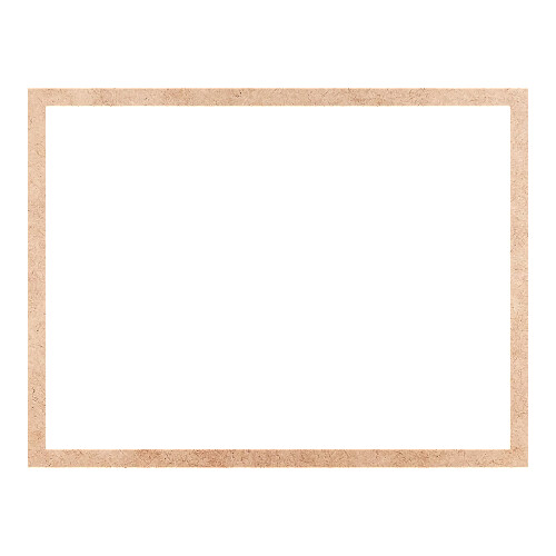 Recorte Moldura Ret 41 x 54 cm Borda 2 cm / MDF 3mm