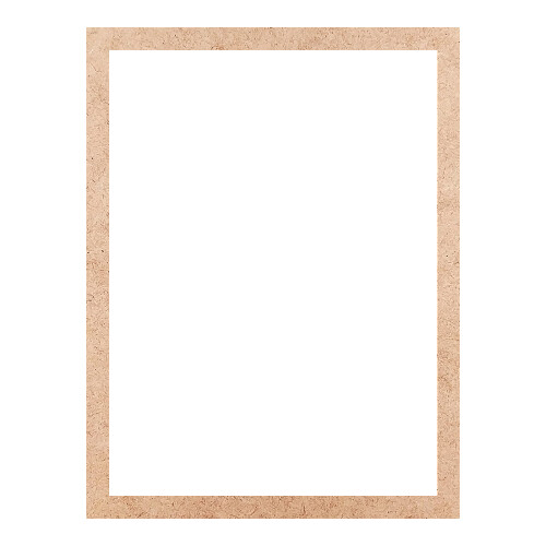 Recorte Moldura Ret 42 x 32 cm Borda 2 cm / MDF 3mm