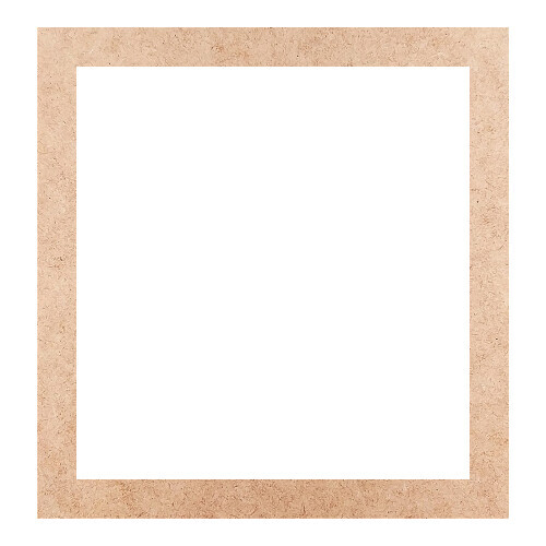 Recorte Moldura Ret 25 x 24 cm Borda 2 cm / MDF 3mm