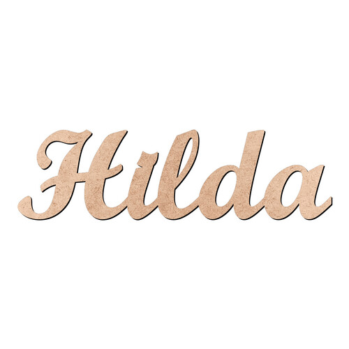 Recorte Hilda Script Mt Std / MDF 3mm