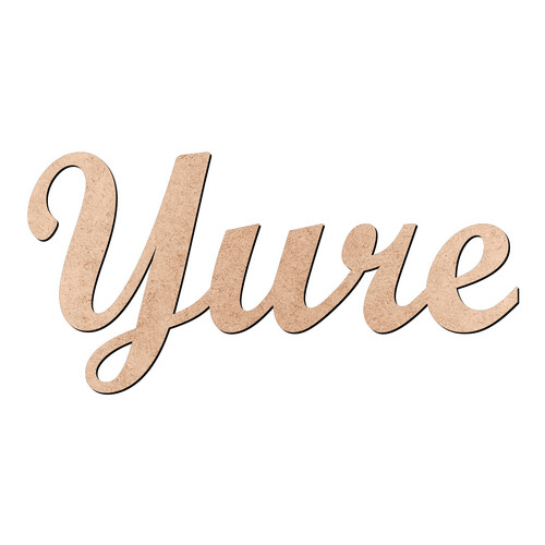 Recorte Yure Script Mt Std / MDF 3mm