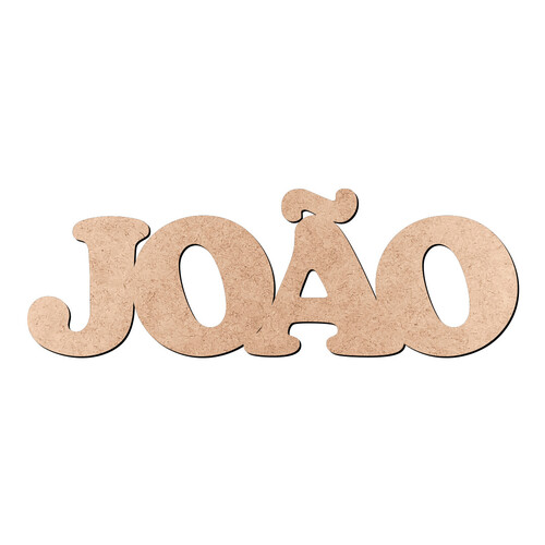 Recorte JOÃO Cooper Black / MDF 3mm