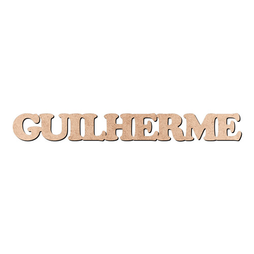 Recorte GUILHERME Cooper Black / MDF 3mm