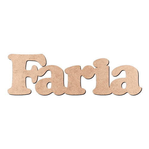 Recorte Faria Cooper Black / MDF 3mm
