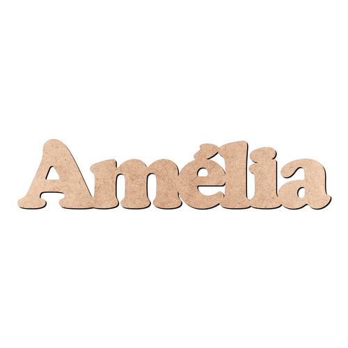 Recorte Amélia Cooper Black / MDF 3mm