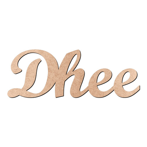 Recorte Dhee Script Mt Std / MDF 3mm