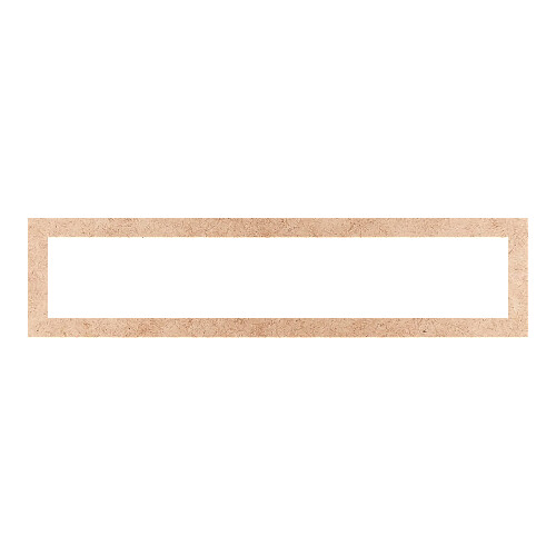 Recorte Moldura Ret 12 x 50 cm Borda 2 cm / MDF 3mm