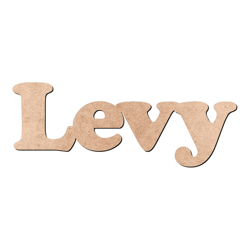 Recorte Levy Cooper Black / MDF 3mm