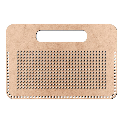 Recorte Base Bolsa Crochet Ponto Cruz  / MDF 3mm