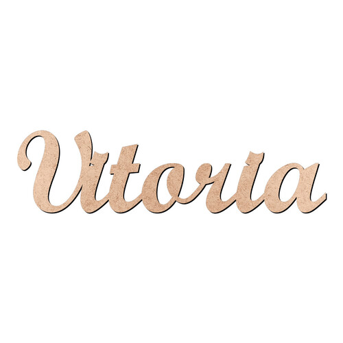 Recorte Vitoria Script Mt Std / MDF 3mm