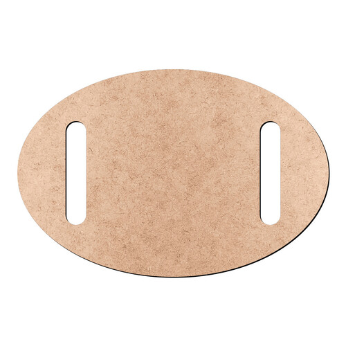 Recorte Tag Passa Fita Oval / MDF 3mm