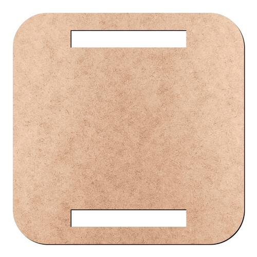 Recorte Tag Passa Fita Quadrada Arr / MDF 3mm