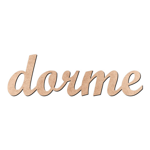 Recorte dorme Script Mt Std / MDF 3mm