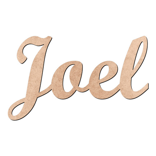 Recorte Joel Script Mt Std / MDF 3mm