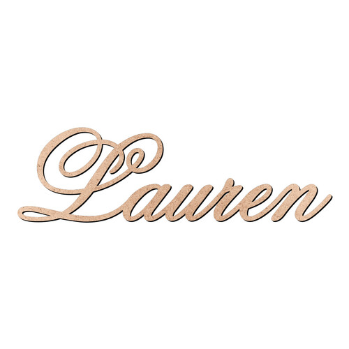 Recorte Lauren Old Script / MDF 3mm