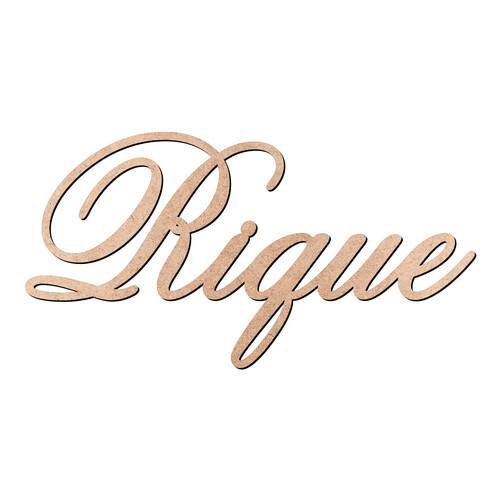 Recorte Rique Old Script / MDF 3mm