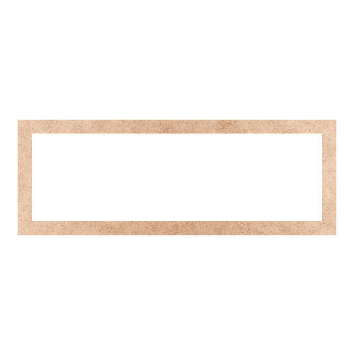 Recorte Moldura Ret 8 x 22 cm Borda 1 cm / MDF 3mm
