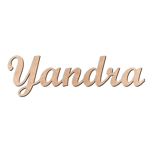 Recorte Yandra Script Mt Std / MDF 3mm