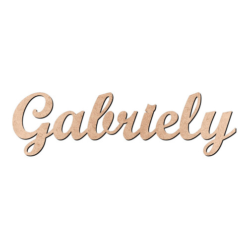 Recorte Gabriely Script Mt Std / MDF 3mm