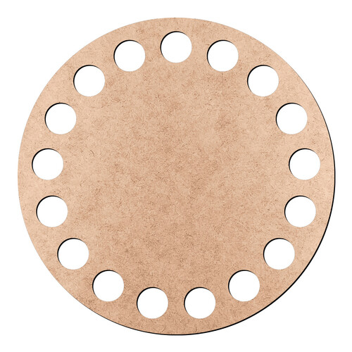 Recorte Base Redonda Cesto Fio de Malha 7 cm / MDF 3mm