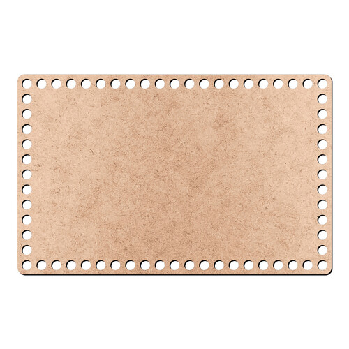 Recorte Base Ret Cesto Fio Malha 14 x 22 cm / MDF 3mm