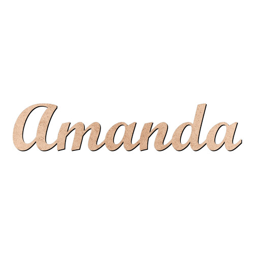 Recorte Amanda Script Mt Std / MDF 3mm