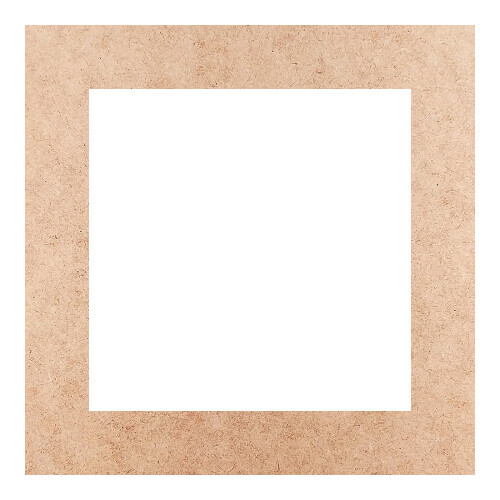 Recorte Moldura Quadrada 14 cm Borda 2 cm / MDF 3mm