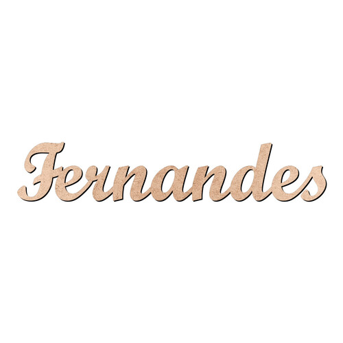 Recorte Fernandes Script Mt Std / MDF 3mm