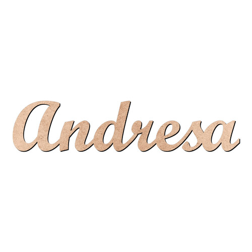 Recorte Andresa Script Mt Std / MDF 3mm