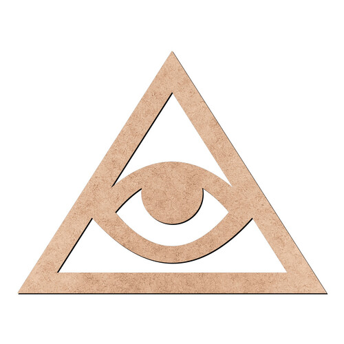 Recorte Triângulo Olho Tudo Vê / MDF 3mm