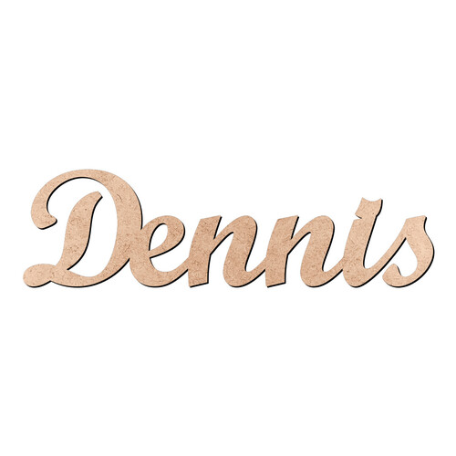 Recorte Dennis Script Mt Std / MDF 3mm