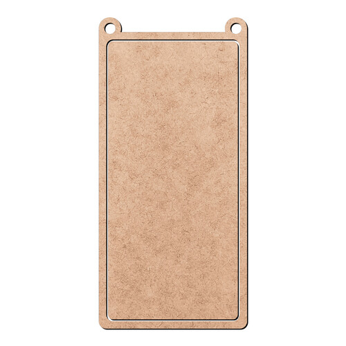 Recorte Pingente Mini Bastidor Ret V 8 cm / MDF 3mm