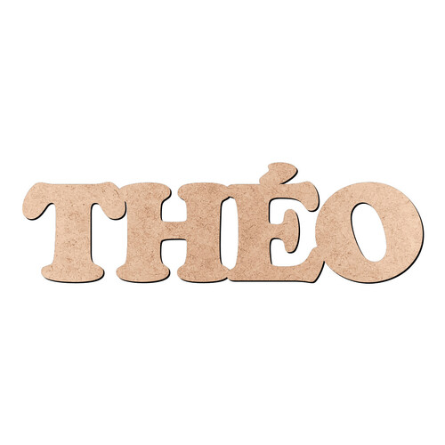 Recorte THÉO Cooper Black / MDF 3mm