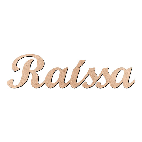 Recorte Raíssa Script Mt Std / MDF 3mm