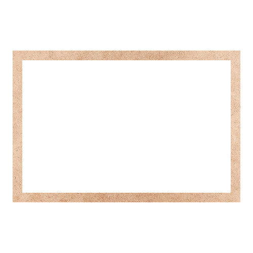 Recorte Moldura Ret 46 x 69 cm Borda 3 cm / MDF 3mm