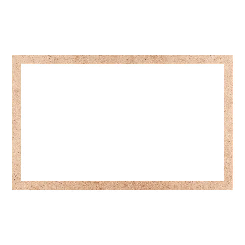 Recorte Moldura Ret 46 x 75 cm Borda 3 cm / MDF 3mm