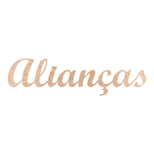 Recorte Alianças Script Mt Std / MDF 3mm