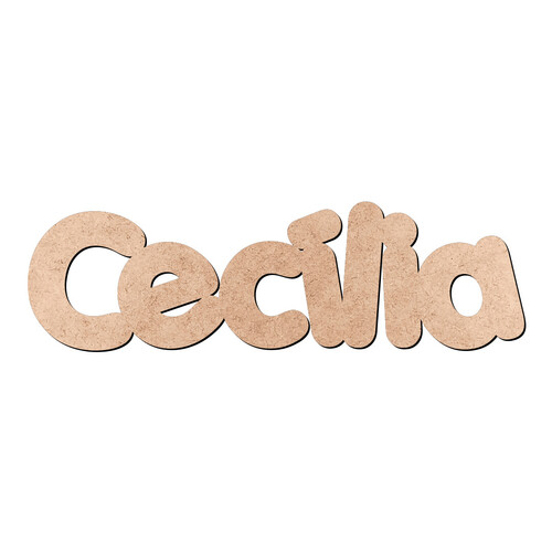 Recorte Cecília Porkys / MDF 3mm