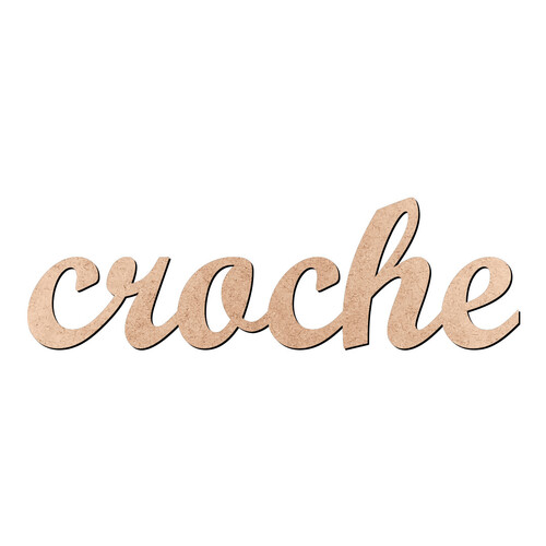 Recorte croche Script Mt Std / MDF 3mm
