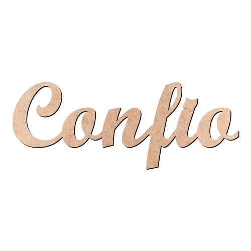 Recorte Confio Script Mt Std / MDF 3mm