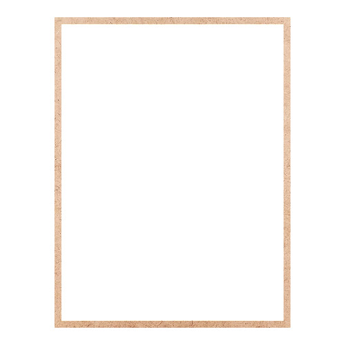 Recorte Moldura Ret 42 x 32 cm Borda 1 cm / MDF 3mm