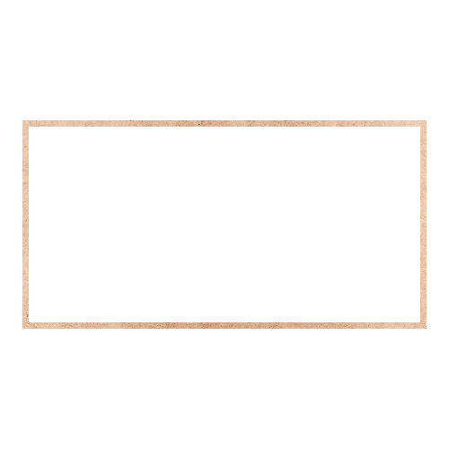 Recorte Moldura Ret 32 x 62 cm Borda 1 cm / MDF 3mm