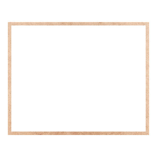 Recorte Moldura Ret 32 x 40 cm Borda 1 cm / MDF 3mm