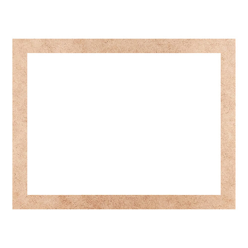 Recorte Moldura Ret 46 x 60 cm Borda 4 cm / MDF 3mm