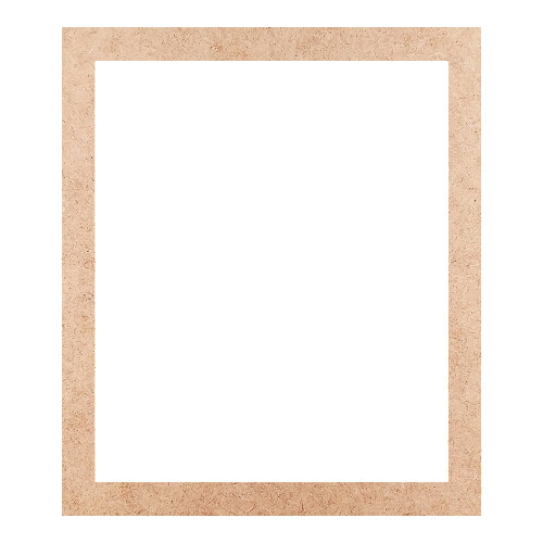 Recorte Moldura Ret 43 x 37 cm Borda 3 cm / MDF 3mm