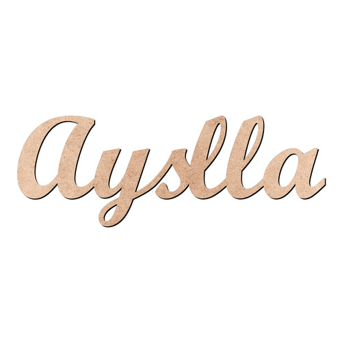 Recorte Ayslla Script Mt Std / MDF 3mm